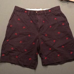 Polo golf navy critter shorts.